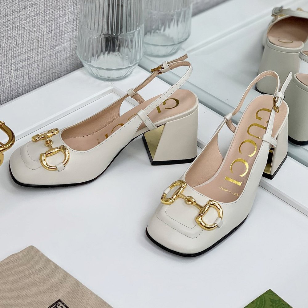 Gucci Buckle High Heels  Slide Sandal