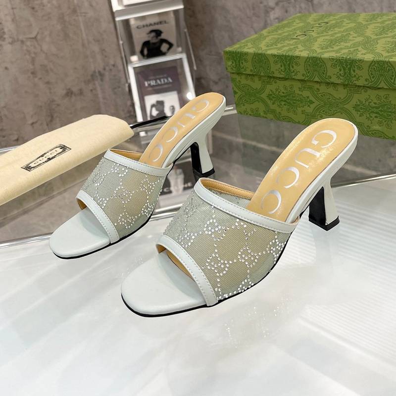 Gucci Mesh High heel Sandals Slide Sandal