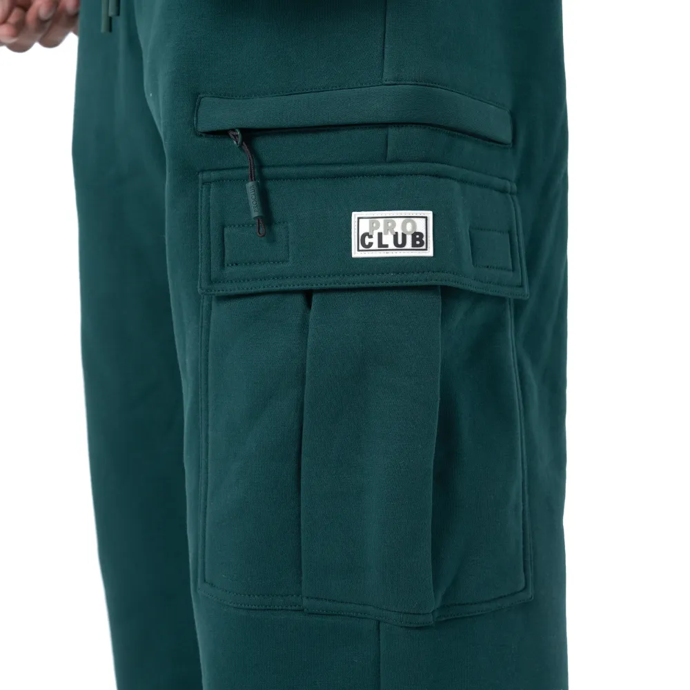 Pro Club Men's Heavyweight Basic Open Leg Cargo Sweatpant