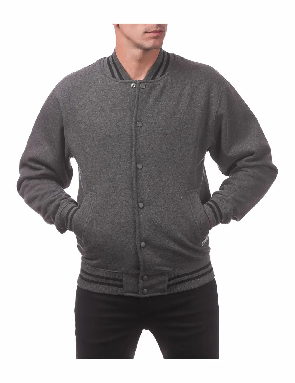 Pro Club Men's Varsity Fleece Baseball Jacket