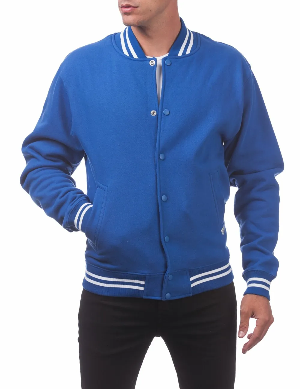Pro Club Men's Varsity Fleece Baseball Jacket