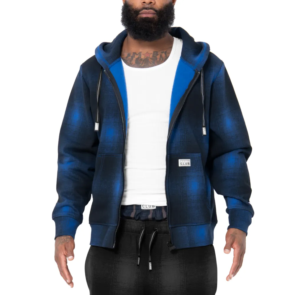 Pro Club Men's Heavyweight Ombre Fleece Zip-Up
