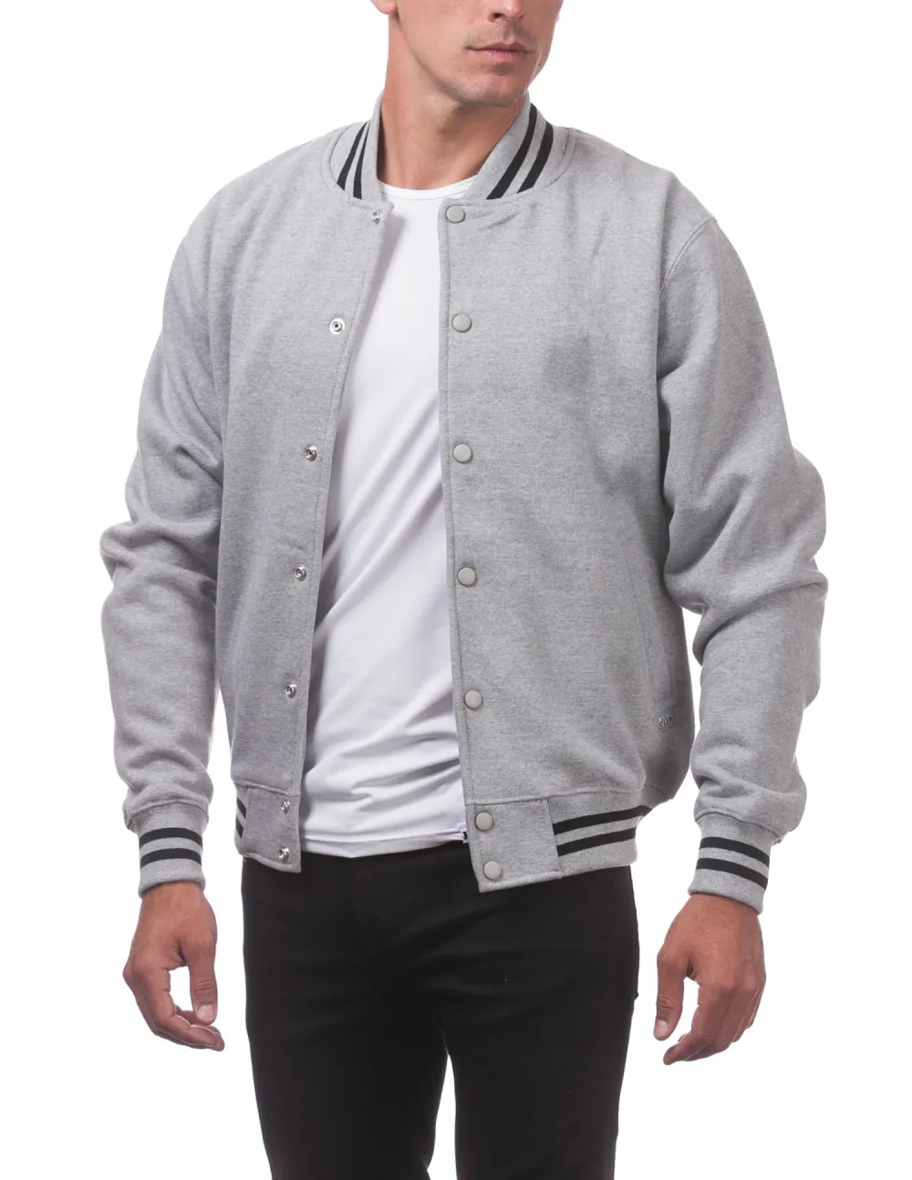 Pro Club Men's Varsity Fleece Baseball Jacket