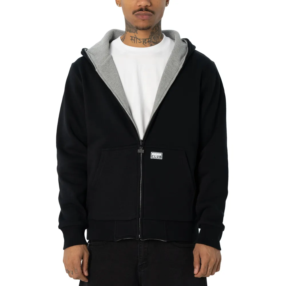 Pro Club Men's Heavyweight Basic Reversible Thermal Zip-Up Hoodie