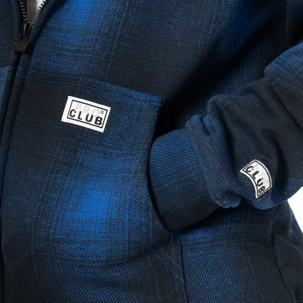 Pro Club Men's Heavyweight Ombre Fleece Zip-Up