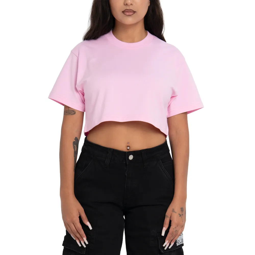 Pro Club Women鈥檚 Heavyweight Stretch Crop Tee