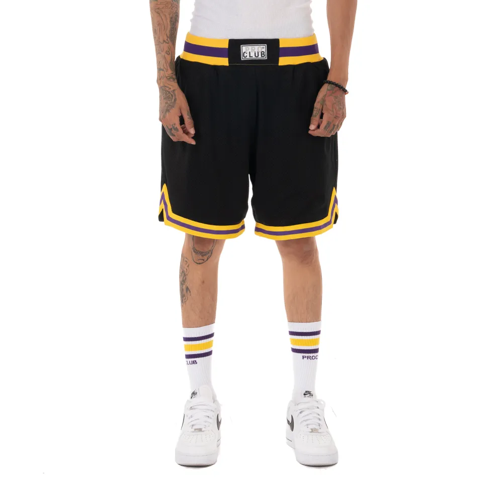 Pro Club Men's 7.5in Inseam Above Knee Fit Classic Basketball Shorts