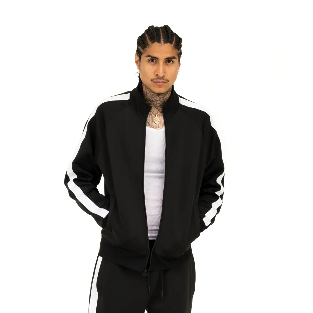 Pro Club Men's Comfort PC Stripe Track Jacket