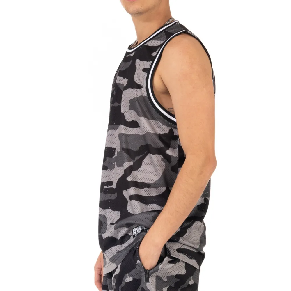 Pro Club Men's Classic Camo Basketball Jersey